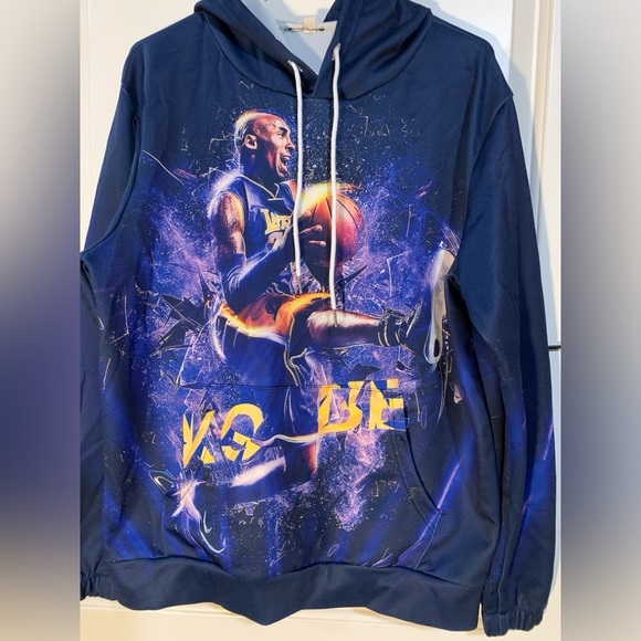 Kobe Bryant Hoodie, NWOT, size Medium in Navy color - Picture 1 of 2